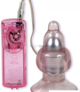 Анальный Стимулятор Lacey's Medium Pink Jelly Vibe Anal Plug с функцией вибрации