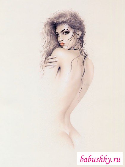 Красивые женщины голые нарисованные в чулках 45 (43 фото)