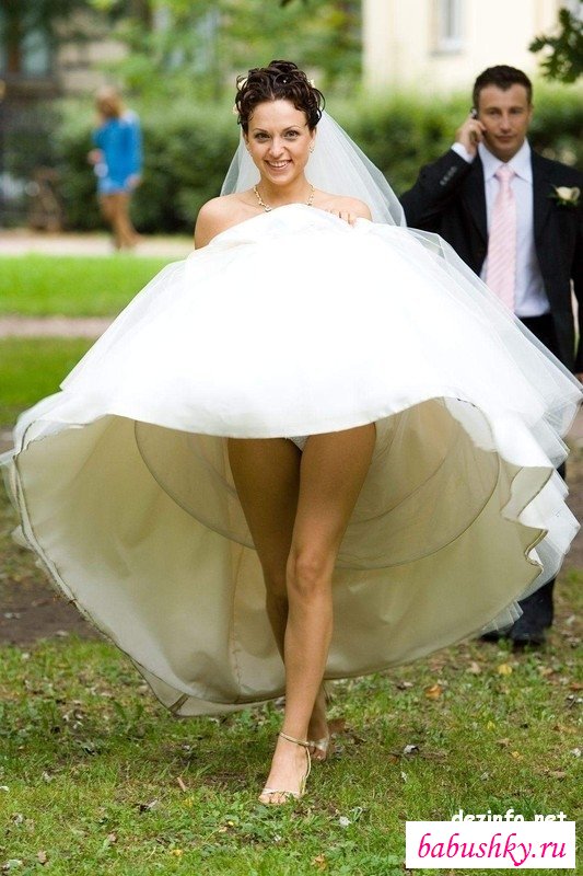 Фото голых невест в свадебных платьях